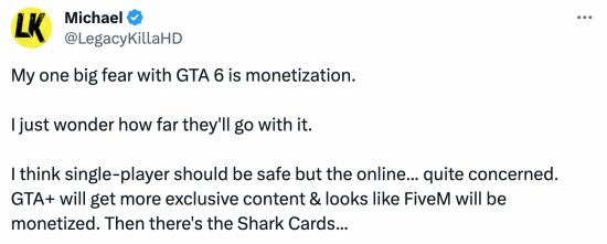玩家开始担心《GTA6》内购：充钱就能变强